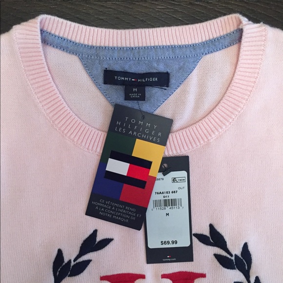 Tommy Hilfiger archives pink sweater - Picture 2 of 8